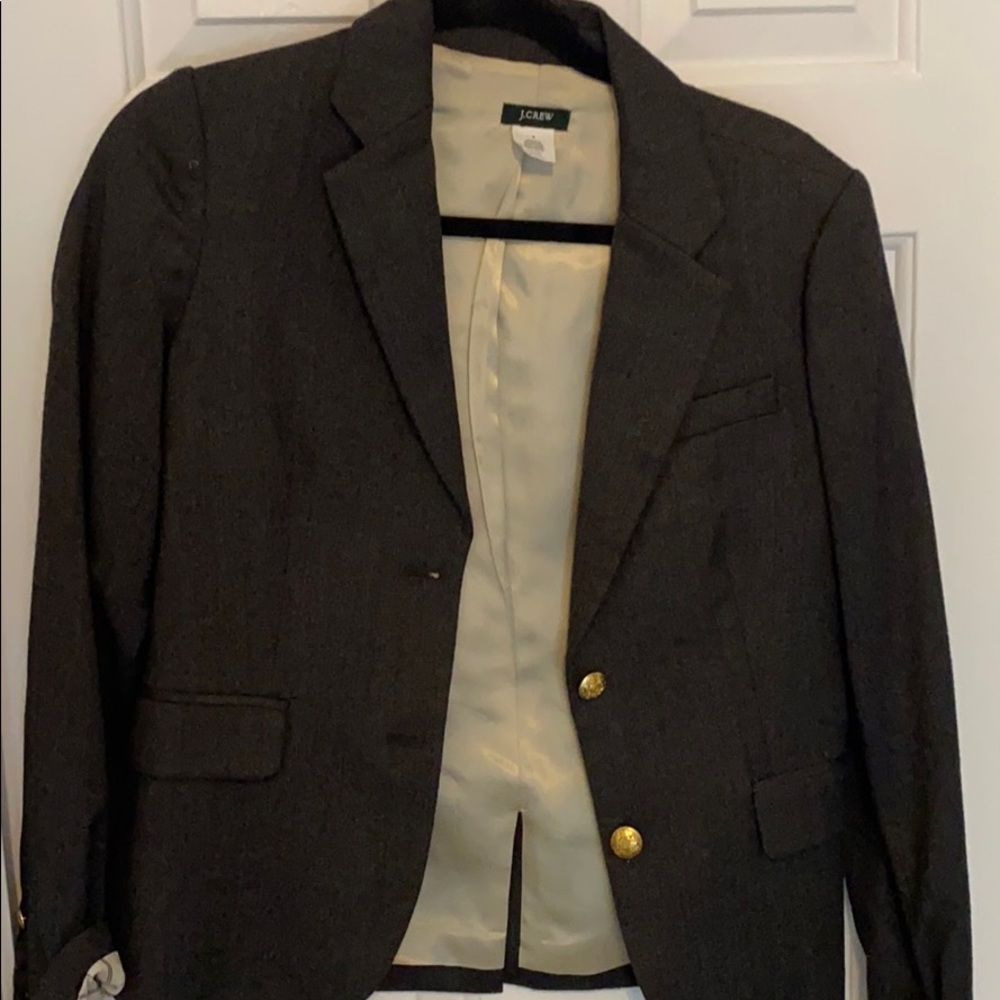 Charcoal grey wool blazer